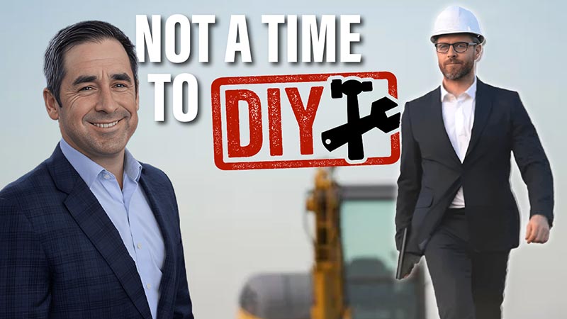 YouTube title page: Not a time to DIY