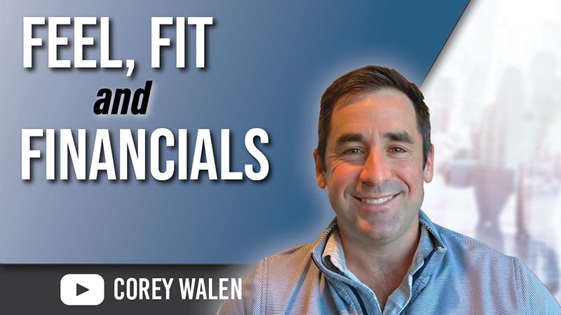 YouTube title page: Fit, Feel, and Financials