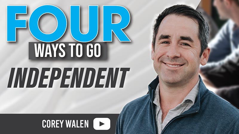 YouTube title page: Four Ways to Go Independent